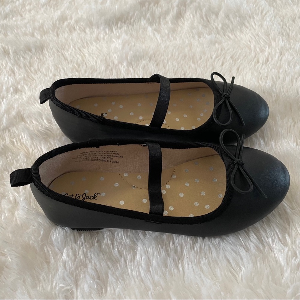 Cat & Jack Black Becca Ballet Flats
